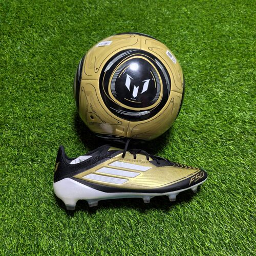 ADIDAS 梅西 F50黑金配色足球 MESSI 5号球4号球迷你1号球 ix4070