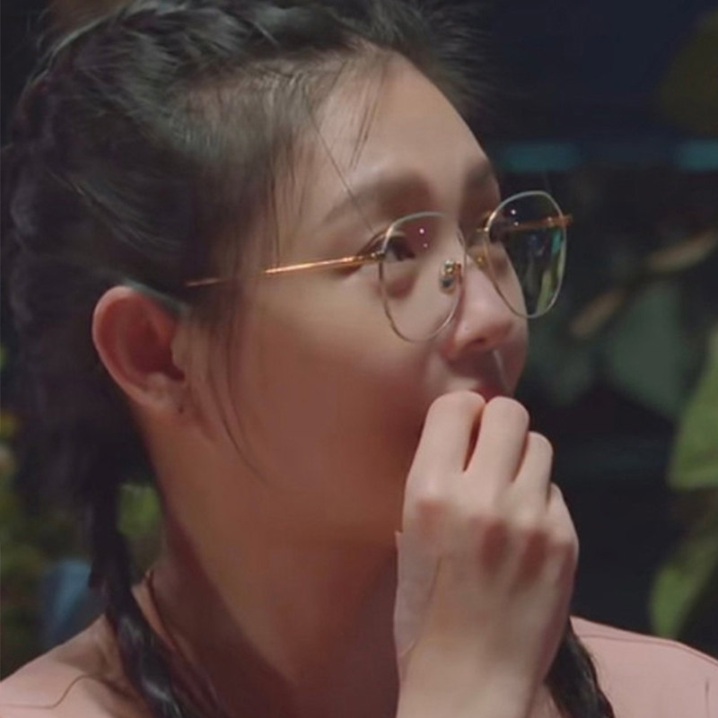 大S同款眼镜框女潮防蓝光防辐射纯钛超轻金丝电脑护目近视眼镜女