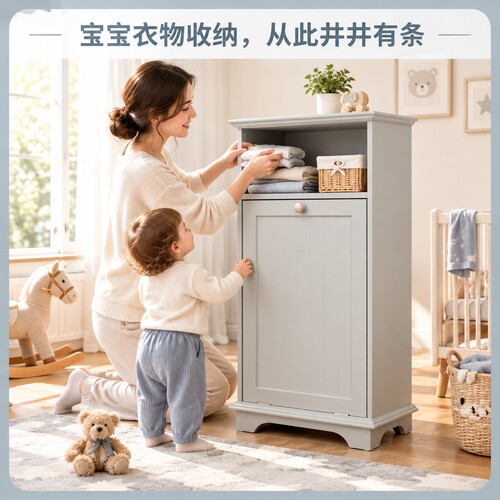 多用途欧式LAUDRY HAMPER尿布台婴童玩具收纳柜脏衣柜储物置物架