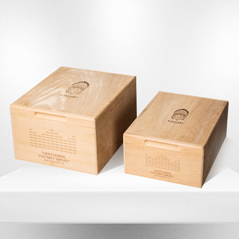 LUBINSKI实木雪松木雪茄保湿盒