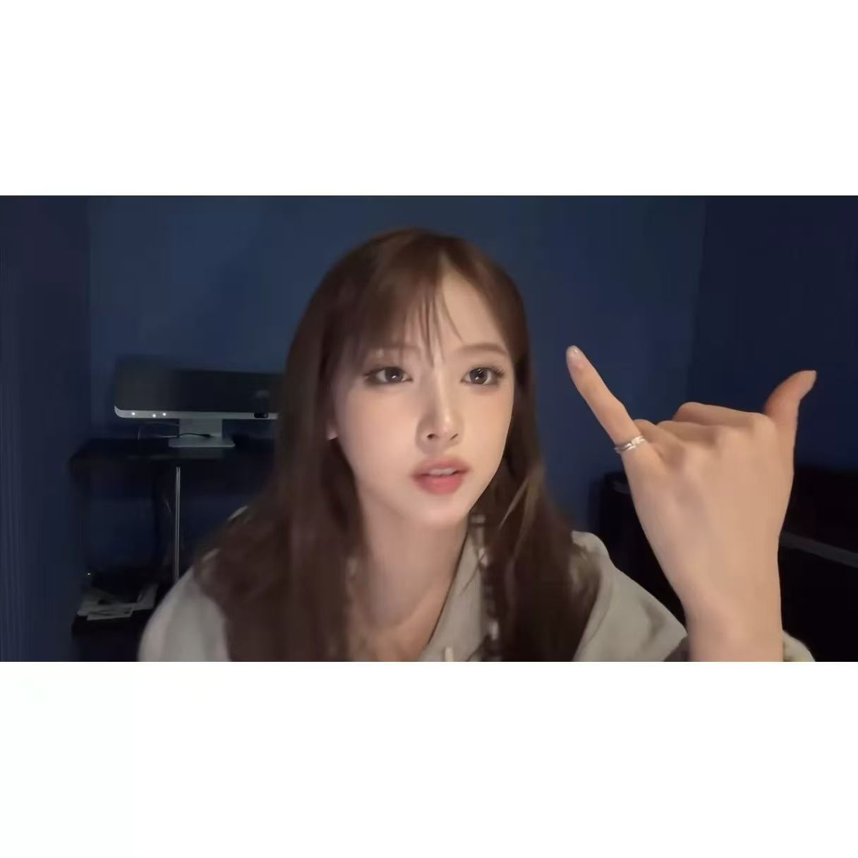 高品质新款现货nmixx jiwoo金智羽同款尾戒百搭开口戒指女时尚