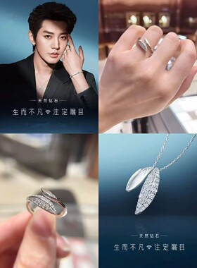 高品质新款邓为同款璀璨闪耀自我项链戒指粉丝应援周边首饰套装