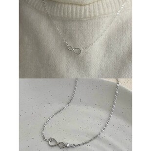 高品质现货新款明星文淇同款无穷8字项链粉丝应援周边锁骨链