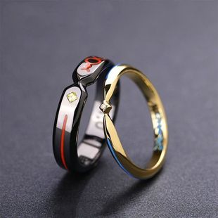 新款高品质现货誓约组合对戒吾王塞巴饰品动漫情侣戒指项链