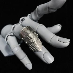 现货TUXD JOJO的奇妙冒险波鲁纳雷夫色战车帅气盔甲戒指开口