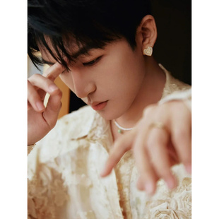 新款现货黄子弘凡同款爱心珐琅耳钉贝母耳钉耳饰女耳环女