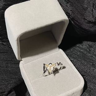 高品质新款光与夜之恋繁花之戒夏鸣星六出花戒指潮女戒指指环