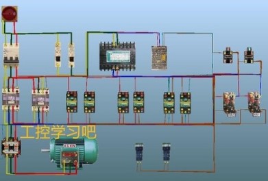 电气仿真模拟接线 控制电路二次回路设计 电工学习练习工具软件