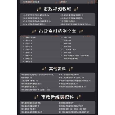 市政资料员零基础教程新表格填写范例验收文件检验批道路竣工程