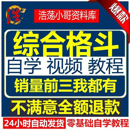 自学综合格斗MMA教学视频教程高清自学UFC零基础入门学习搏击格斗