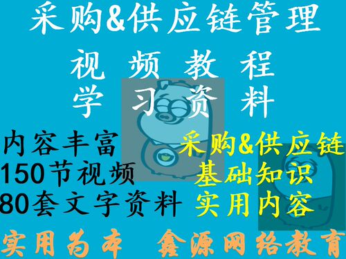 实用战略采购供应链管理视频教程采购供应链基础技能知识详解