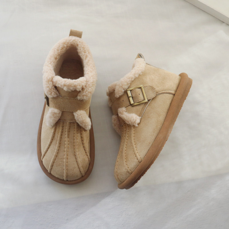 冬季毛毛女靴平底短靴软底雪地靴