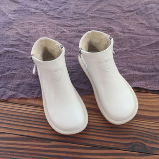 瘦瘦靴子女2024新款 百搭软底小短靴女加绒切尔西靴女 秋冬女靴韩版