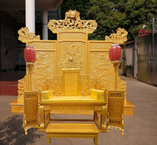 龙椅宝座中国风龙传人文化皇帝