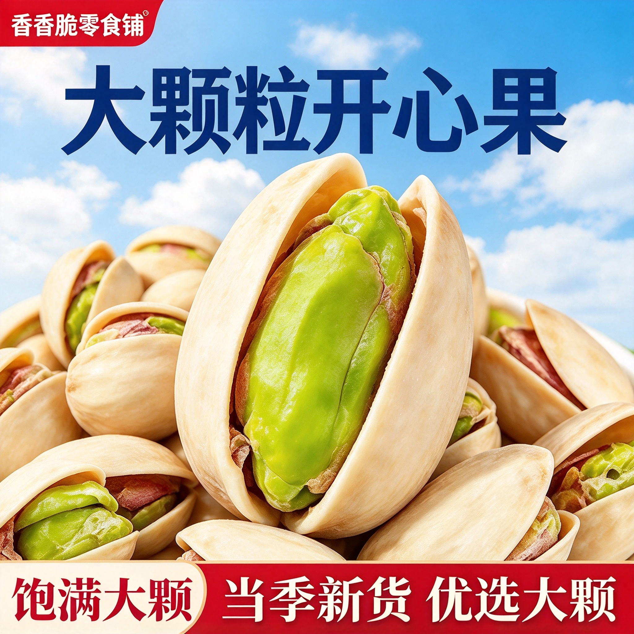 开心果原色无漂白大颗粒坚果零食