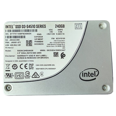 Intel/英特尔 S4510系列 240G 480G 960G SSD企业级固态硬盘
