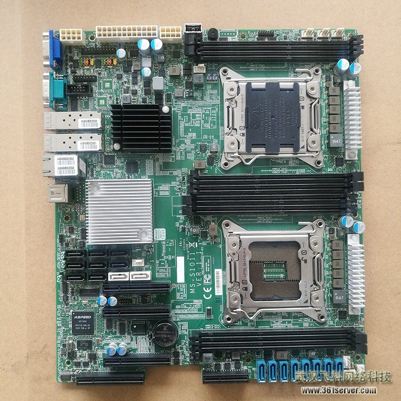 微星万兆主板2011双路X79万兆服务器主板MS-S1011  E5-2670 60 V2