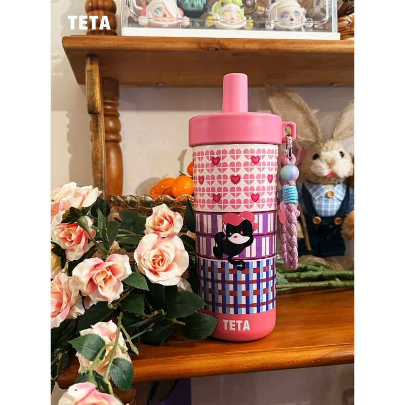 TETA锥形吸管保温保冷杯【何宣林同款】大容量水杯女生高颜值杯子