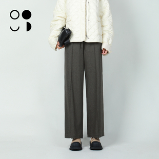 未知未觉2025冬装新品裤子W441K19523