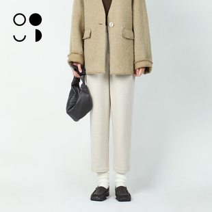 气质高级感灰色直筒休闲裤 时尚 女W443K18608 新品 未知未觉2025冬装