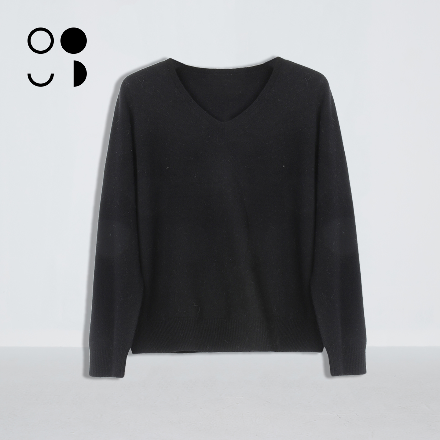 未知未觉25冬新羊毛宽松长袖内搭薄款简约v领针织衫女W442M24068