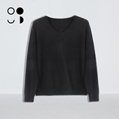 简约v领针织衫 未知未觉25冬新羊毛宽松长袖 内搭薄款 女W442M24068