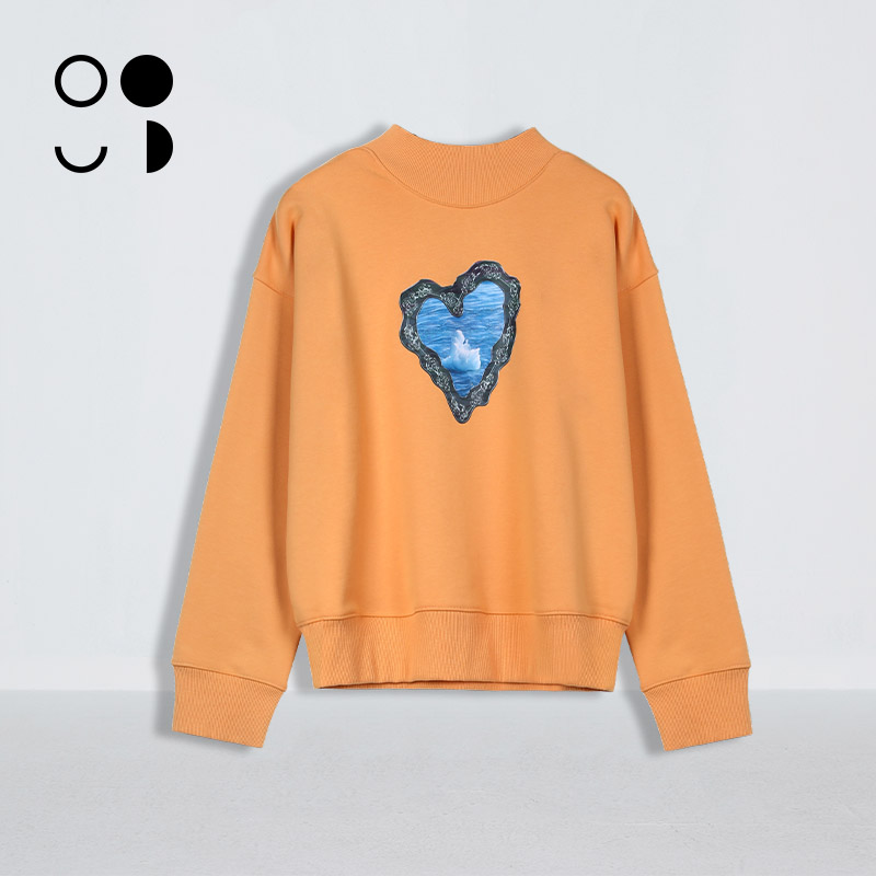 未觉时尚设计感圆领卫衣