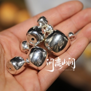 银s925老型3D硬银工艺个性搭配趣味文玩全尺寸