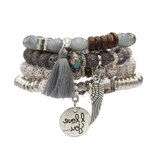 手饰女生手链情侣闺蜜ins小众设计男幸运珠子异域民族风波西米亚