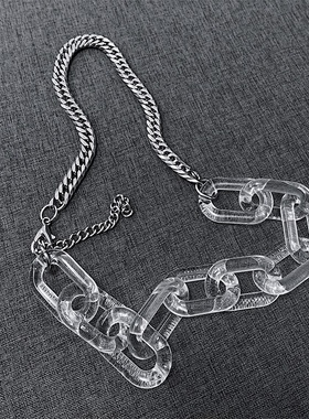 ins原宿风复古嘻哈潮流拼接项链