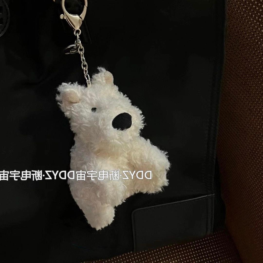 小狗苏格兰梗包包潦草毛绒挂饰