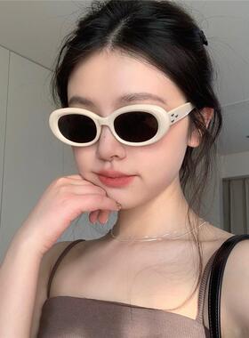 防UVA遮阳椭圆形丁走甜酷ins