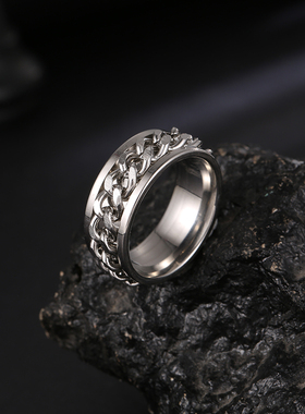 韩国ins饰品可转动开啤酒戒指