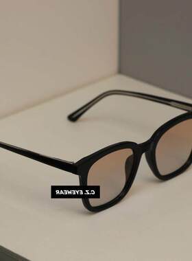 落日色方形偏光太阳镜配度数