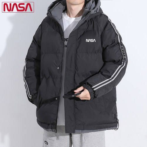 男士棉衣潮牌冬季加厚保暖宽松连帽外套男羽绒棉服学生上衣冬装