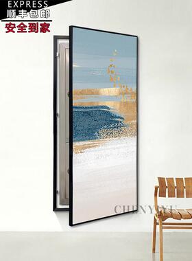 配电箱消防栓定制大尺寸遮挡挂画 画设备房门遮挡装饰画 画消火栓