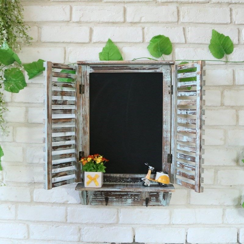 2018新款美式乡村田园酒吧咖啡店铺复古假窗户木质假窗黑板墙面装在类目 家居饰品, 壁饰中 - 来自Buy2taobao.com提供专业的淘宝代购服务