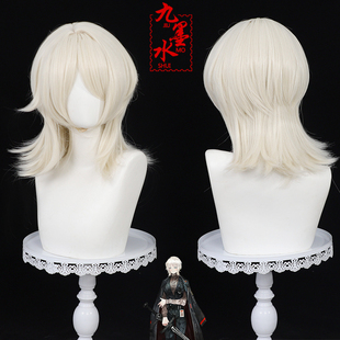 【九墨水】边狱巴士浮士德cos假发小浮仿真头皮层次散发