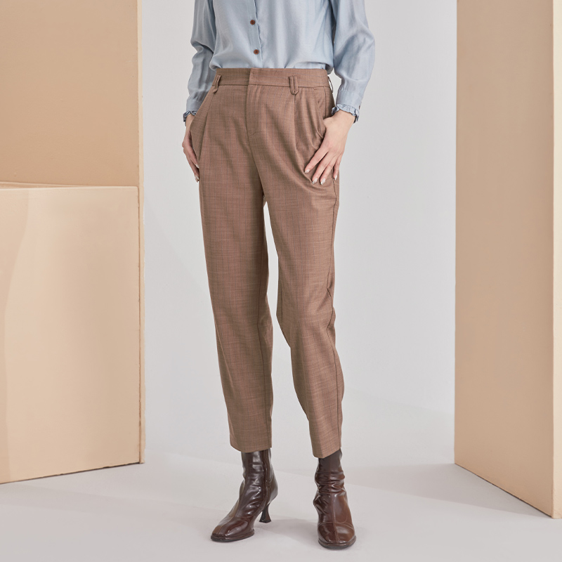 新款2024秋微哈伦裤休闲高腰