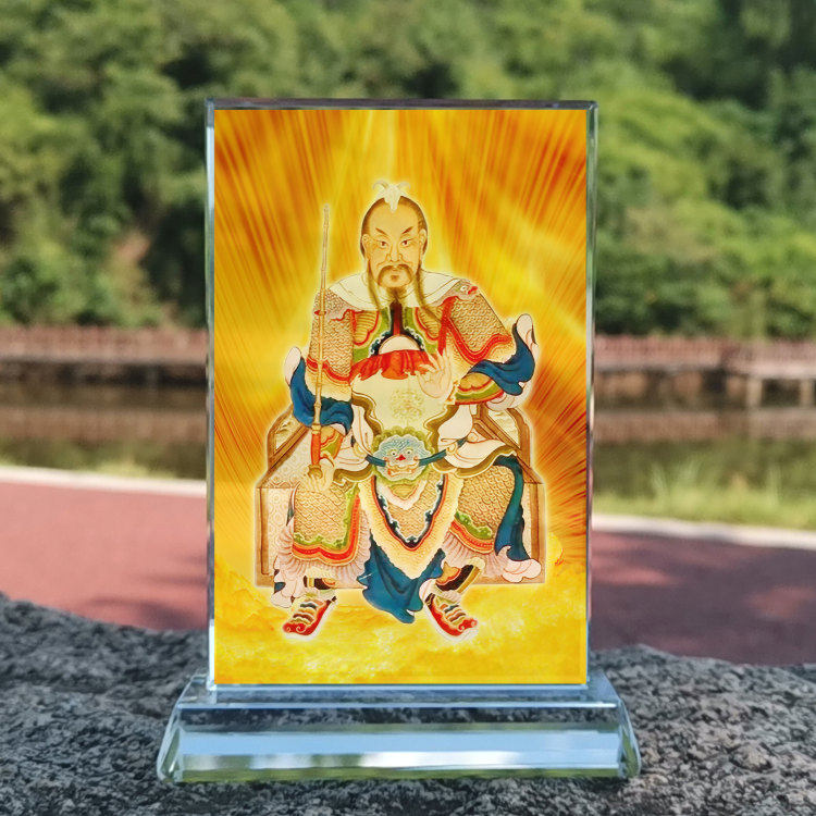 定制辛未年李素大将军画像水晶摆件桌面装饰摆台摆设家居创意桌面