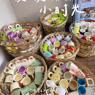陶瓷马克杯大容量咖啡杯可爱女生家用北欧风办公室喝水杯情侣杯子