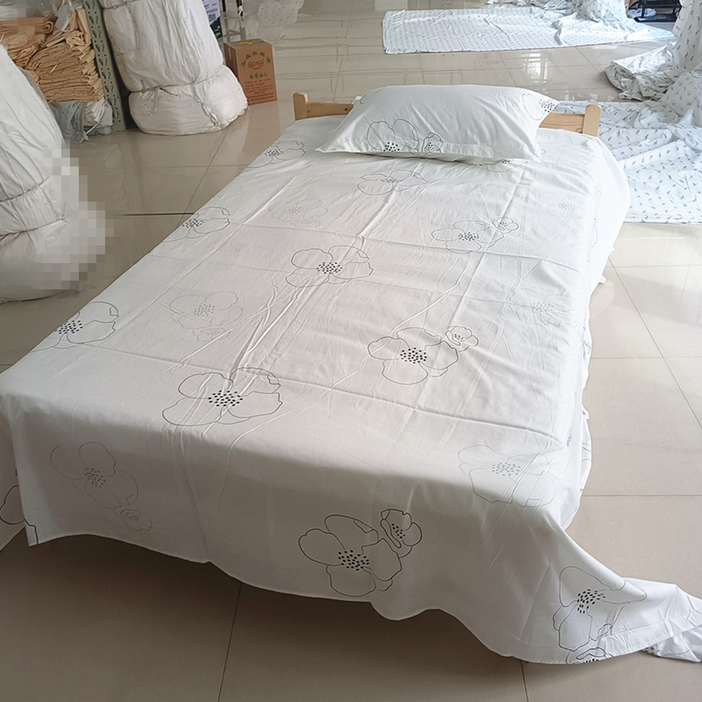 酒店布草纯棉宾馆白色全棉床单被套三四件套枕套床上用品 相约