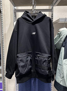 New Balance/NB2025冬儿童男女童加绒保暖连帽套头衫卫衣7CF44043