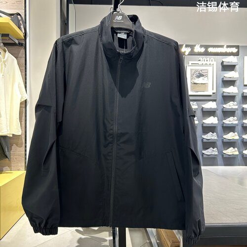 NB休闲连帽立领梭织夹克外套男