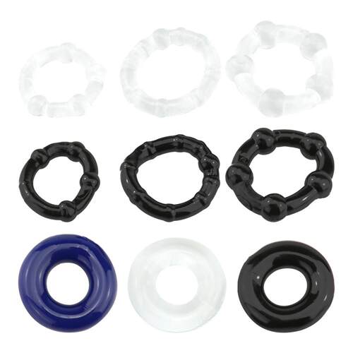 DMen’s Sex Locking Ring, Three-Color Erotic Ring with Beads