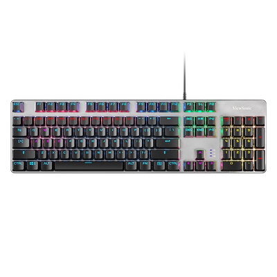 优派青黑轴有线机械键盘电竞游戏