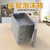 EPP保温箱透明多层烘培蛋糕提拉米苏专用冷藏食品保温箱商用摆摊