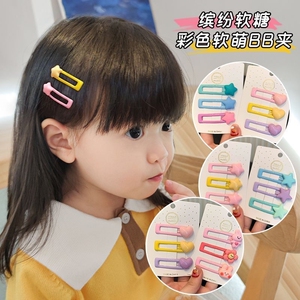 女童碎发夹可爱超萌不伤发头饰婴儿侧边发卡BB夹女孩发饰儿童发夹