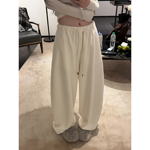 子 秋冬裤 LIL CHER店主力推芝士奶盖桑蚕丝绵羊毛松弛淡然慵懒懒裤