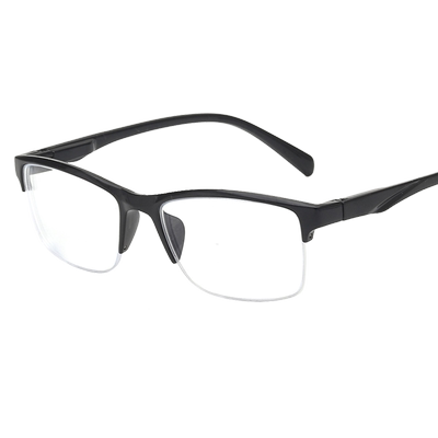 100半框150防蓝光200男近视眼镜
